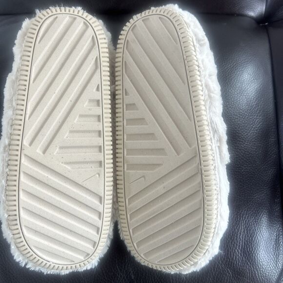 Nike Calm Mule SE NA 'Sanddrift Color Fur' Beige Women's Size 9 FZ3119-100 NEW - Picture 9 of 9